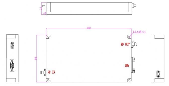 Customized Solid State High Power RF Amplifier 0125-4000MHz 2W 33dBm Microwave Amplifier for Military Communication 1